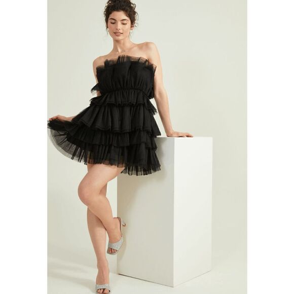 NWT Birthday Girl Black Tulle Puffy Dress - Picture 4 of 9